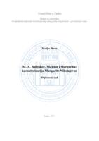 prikaz prve stranice dokumenta M. A. Bulgakov, Majstor i Margarita: karakterizacija Margarite Nikolajevne
