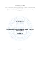 prikaz prve stranice dokumenta La religion et la scienze dans le roman Lourdes d'Emile Zola