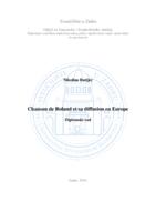 prikaz prve stranice dokumenta Chanson de Roland et sa diffusion en Europe