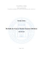 prikaz prve stranice dokumenta Die Rolle der Frau in Theodor Fontanes Effi Briest