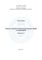 prikaz prve stranice dokumenta Kulturna, politička i društvena participacija mladih u Gradu Kaštela