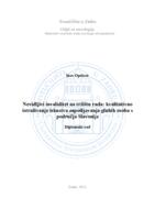 prikaz prve stranice dokumenta Nevidljivi invaliditet na tržištu rada: kvalitativno istraživanje iskustva zapošljavanja gluhih osoba s područja Slavonije