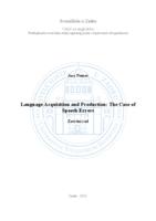 prikaz prve stranice dokumenta Language Acquisition and Production