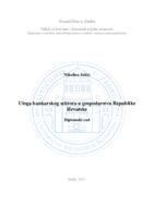 prikaz prve stranice dokumenta Uloga bankarskog sektora u gospodarstvu Republike Hrvatske