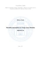 prikaz prve stranice dokumenta Metodika matematike dr. Franje viteza Močnika