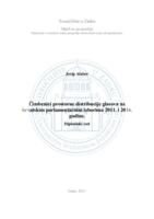 prikaz prve stranice dokumenta Čimbenici prostorne distribucije glasova na hrvatskim parlamentarnim izborima 2011. i 2016. godine.