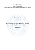 prikaz prve stranice dokumenta Die Förderung des interkulturellen Lernens in kroatischen DaF-Lehrwerken