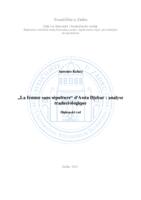 prikaz prve stranice dokumenta „La femme sans sépulture“ d'Assia Djebar : analyse traductologique