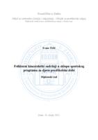 prikaz prve stranice dokumenta Folklorni kineziološki sadržaji u sklopu sportskog programa za djecu predškolske dobi