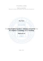 prikaz prve stranice dokumenta Croatian English Teachers' Attitudes toward the Use of Computer Technology in L2 Teaching