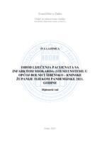 prikaz prve stranice dokumenta Ishod liječenja pacijenata sa infarktom miokarda (STEMI i NSTEMI ) u Općoj bolnici Šibensko-kninske županije tijekom pandemijske 2021. godine
