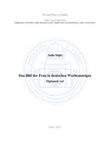 prikaz prve stranice dokumenta Das Bild der Frau in deutschen Werbeanzeigen