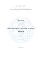 prikaz prve stranice dokumenta Mogućnosti primjene Blockchain tehnologije