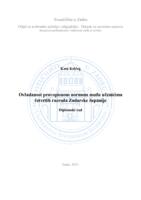 prikaz prve stranice dokumenta Ovladanost pravopisnom normom među učenicima četvrtih razreda Zadarske županije