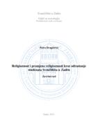 prikaz prve stranice dokumenta Religioznost i promjene religioznosti kroz odrastanje studenata Sveučilišta u Zadru