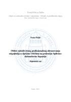 prikaz prve stranice dokumenta Oblici cjeloživotnog profesionalnog obrazovanja odgojitelja u dječjim vrtićima na području Splitsko-dalmatinske županije