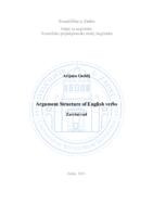 prikaz prve stranice dokumenta Argument Structure of English verbs
