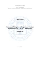 prikaz prve stranice dokumenta Conceptual Metaphors in English and Croatian Media During the COVID – 19 Pandemic