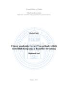 prikaz prve stranice dokumenta Utjecaj pandemije Covid-19 na prihode velikih turističkih kompanija u Republici Hrvatskoj