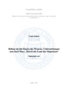 prikaz prve stranice dokumenta Balkan als das Eigene des Westens: Untersuchungen zum Karl Mays „Durch das Land der Skipetaren“