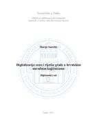 prikaz prve stranice dokumenta Digitalizacija stare i rijetke građe u hrvatskim narodnim knjižnicama