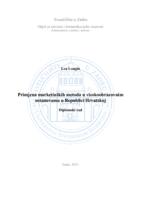 prikaz prve stranice dokumenta Primjena marketinških metoda u visokoobrazovnim ustanovama u Republici Hrvatskoj
