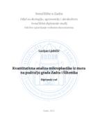 prikaz prve stranice dokumenta Kvantitativna analiza mikroplastike iz mora na području grada Zadra i Šibenika