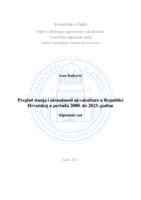 prikaz prve stranice dokumenta Pregled stanja i aktualnosti akvakulture u Republici Hrvatskoj u periodu 2000. do 2023. godine