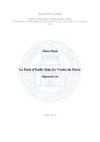 prikaz prve stranice dokumenta Le Paris d'Emile Zola (Le Ventre de Paris)
