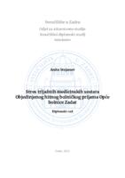 prikaz prve stranice dokumenta Stres trijažnih medicinskih sestara Objedinjenog hitnog bolničkog prijama Opće bolnice Zadar