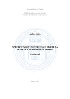 prikaz prve stranice dokumenta Specifičnosti sestrinske skrbi za slijepe i slabovidne osobe