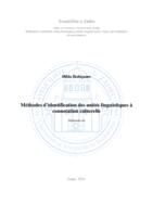 prikaz prve stranice dokumenta Méthodes d'identification des unités linguistiques à connotation culturelle