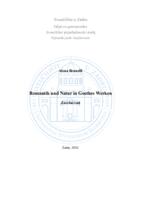 prikaz prve stranice dokumenta Romantik und Natur in Goethes Werken