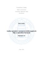 prikaz prve stranice dokumenta Analiza opstanka i razvoja hrvatskih uzgajivača bilja za uporabu u farmaciji