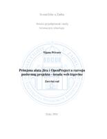 prikaz prve stranice dokumenta Primjena alata Jira i OpenProject u razvoju poslovnog projekta - izrada web trgovine