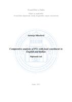 prikaz prve stranice dokumenta Comparative analysis of PUs with food constituent in English and Italian
