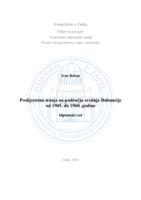 prikaz prve stranice dokumenta Poslijeratno stanje na području srednje Dalmacijeod 1945. do 1960. godine