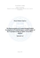 prikaz prve stranice dokumenta The Representation of Croatia through English Translations in World Literature on the Example of the Translation of Davor Špišić's Novel Ples s mladom