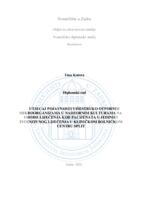 prikaz prve stranice dokumenta Utjecaj pojavnosti višestruko otpornih mikroorganizama u nadzornim kulturama na ishode liječenja kod pacijenata u Jedinici intenzivnog liječenja u Kliničkom bolničkom centru Split