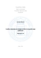 prikaz prve stranice dokumenta Analiza utjecaja povećanja troškova na poslovanje poduzeća