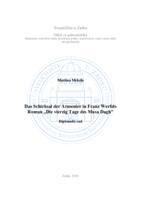 prikaz prve stranice dokumenta Das Schicksal der Armenier in Franz Werfels Roman „Die vierzig Tage des Musa Dagh”