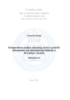 prikaz prve stranice dokumenta Komparativna analiza zakonskog okvira i pratećih dokumenata koji determiniraju inkluziju u Hrvatskoj i Austriji