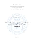 prikaz prve stranice dokumenta Folklorni plesovi i tradicijske igre u predškolskim ustanovama na području Slavonije